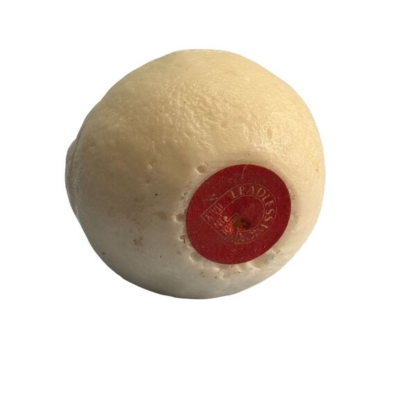 Vintage Italian Christmas Candle With Snowy Cabin & Trees 4" Very Rare Handcraft - Picture 6 of 8